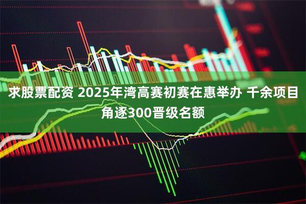 求股票配资 2025年湾高赛初赛在惠举办 千余项目角逐300晋级名额