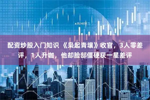 配资炒股入门知识 《枭起青壤》收官，3人零差评，1人升咖，他却脸部僵硬获一星差评