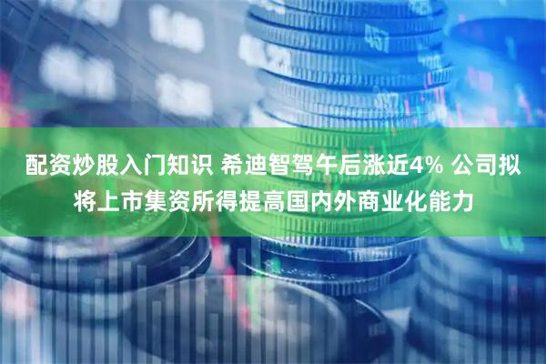 配资炒股入门知识 希迪智驾午后涨近4% 公司拟将上市集资所得提高国内外商业化能力